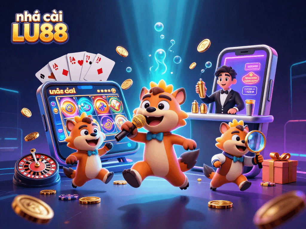 Join the fun at nhà cái LU88 with lively hyenas at a comedy casino club!