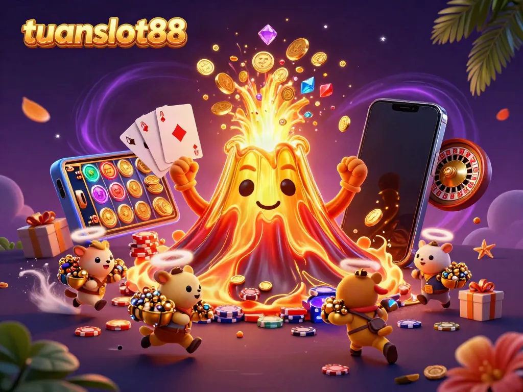 tuanslot88 menang besar dalam slot online dengan kemenangan memukau dari volcano yang melimpah