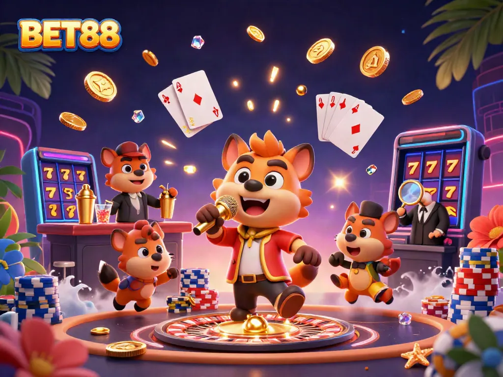 BET88 tạo không gian casino sôi động với những chú hyena tài năng trong hoạt động thú vị.