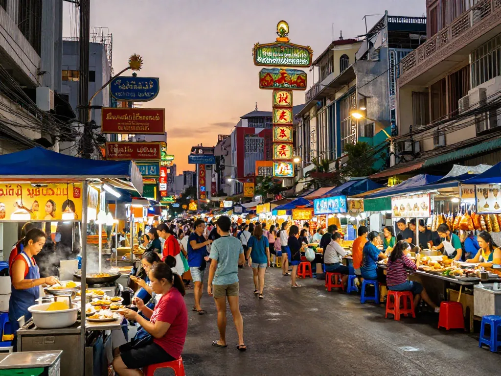Experience the rich culture and delicious street food in Chinatown Bangkok, ideal for travel guides.
