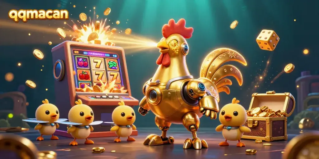 Experience thrilling gameplay with qqmacan featuring dynamic casino robots and jackpot explosions.