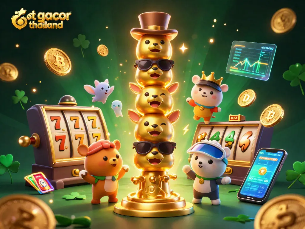 Engage with slot gacor thailand while exploring vibrant 3D slot reels and cryptocurrency elements.