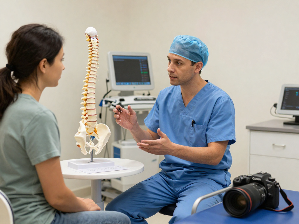 Consultation about Bel fıtığı ameliyatı in a modern clinic