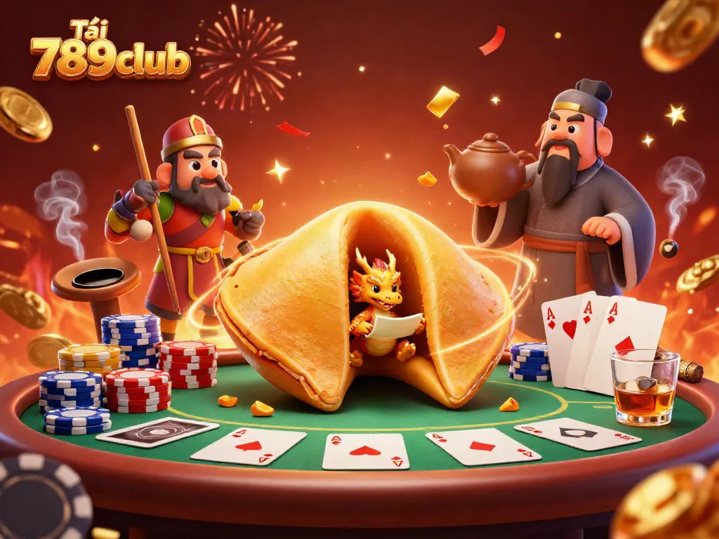 Play exciting games and Tải 789club with our vibrant casino characters and elements in a 3D illustration.