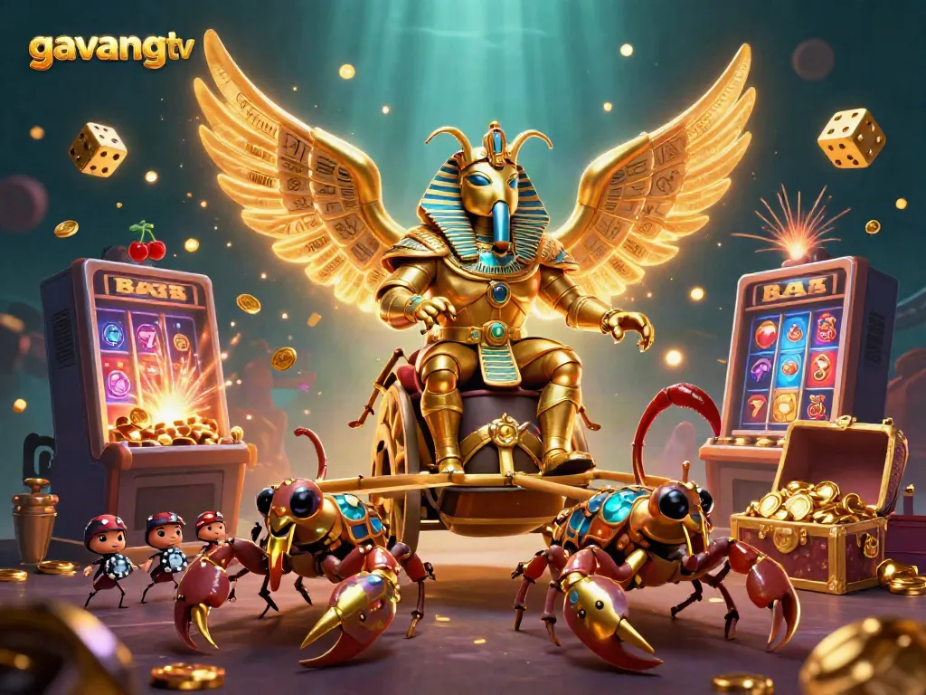 Experience thrilling wins at gavangtv with a dynamic casino illustration of colossal characters and games.
