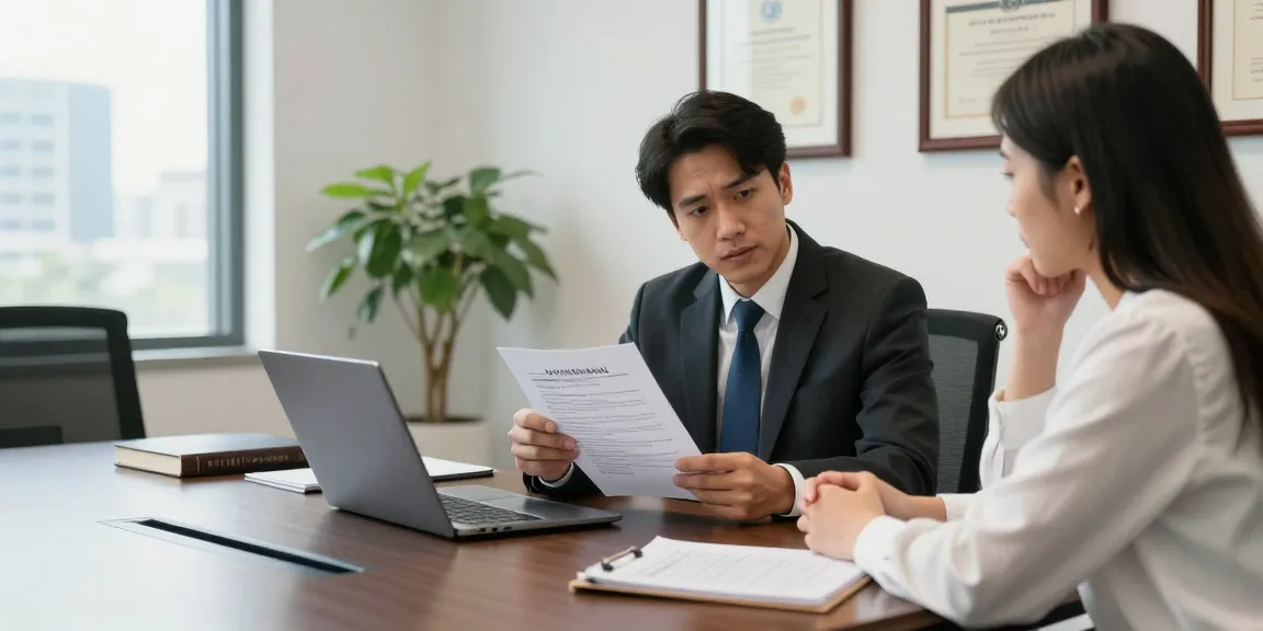 California accident lawyer consulting with client, showcasing supportive legal guidance in modern office.