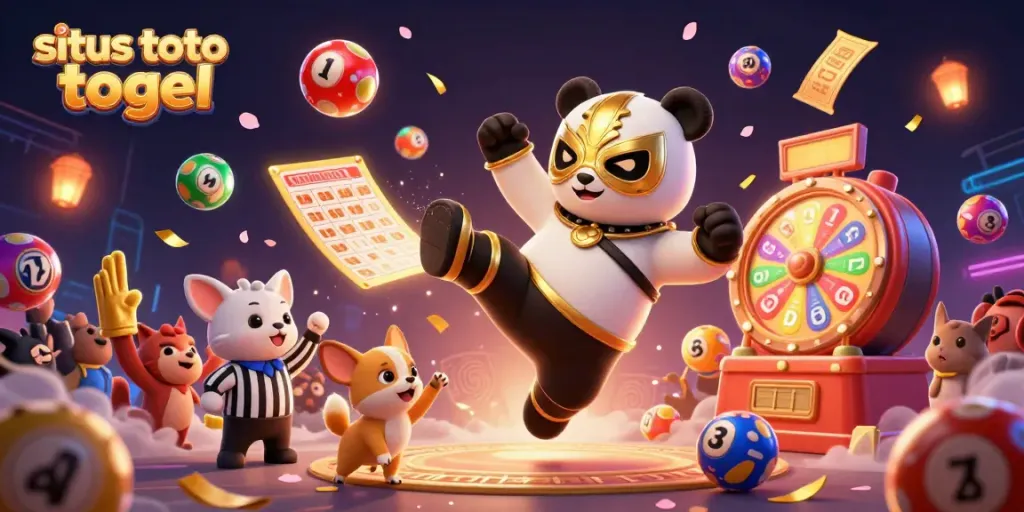 Witness the excitement of situs toto togel with vibrant lottery elements and dynamic characters.