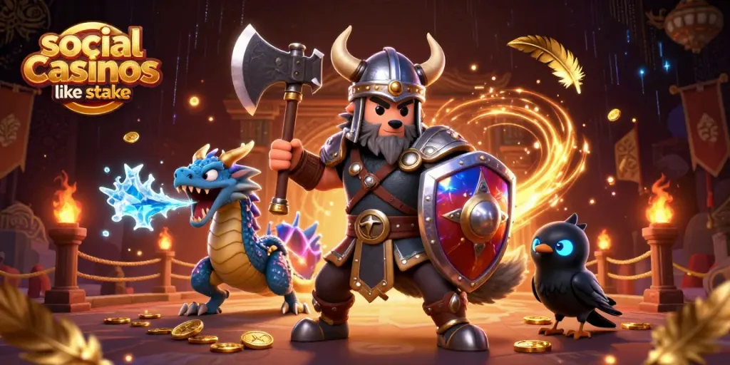 Engage with thrilling games at social casinos like stake, featuring epic warriors and magical creatures.