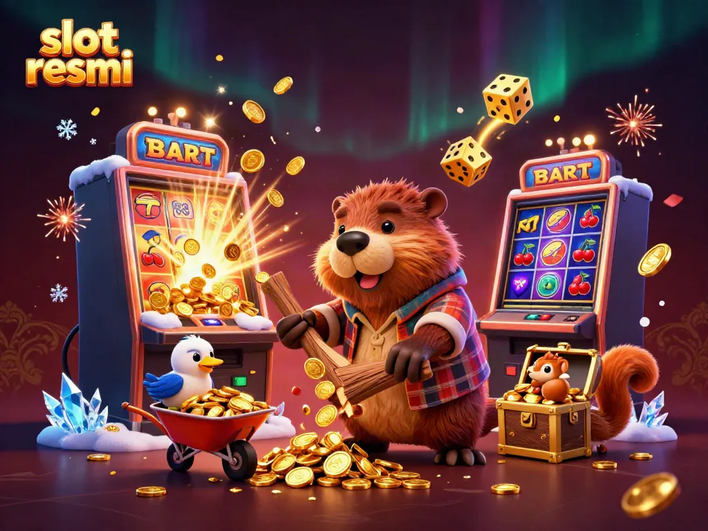 Win big on slot resmi with this vibrant 3D casino illustration showcasing rich graphics.
