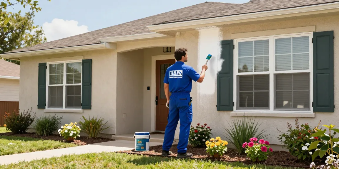 Exterior painting by Spray Tex Painting Company, a trusted local provider for quality painting services in Texas.