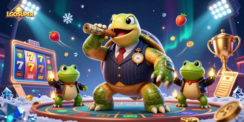 Engage in action-packed gaming with LGOSUPER showcasing vibrant slots and dynamic characters.