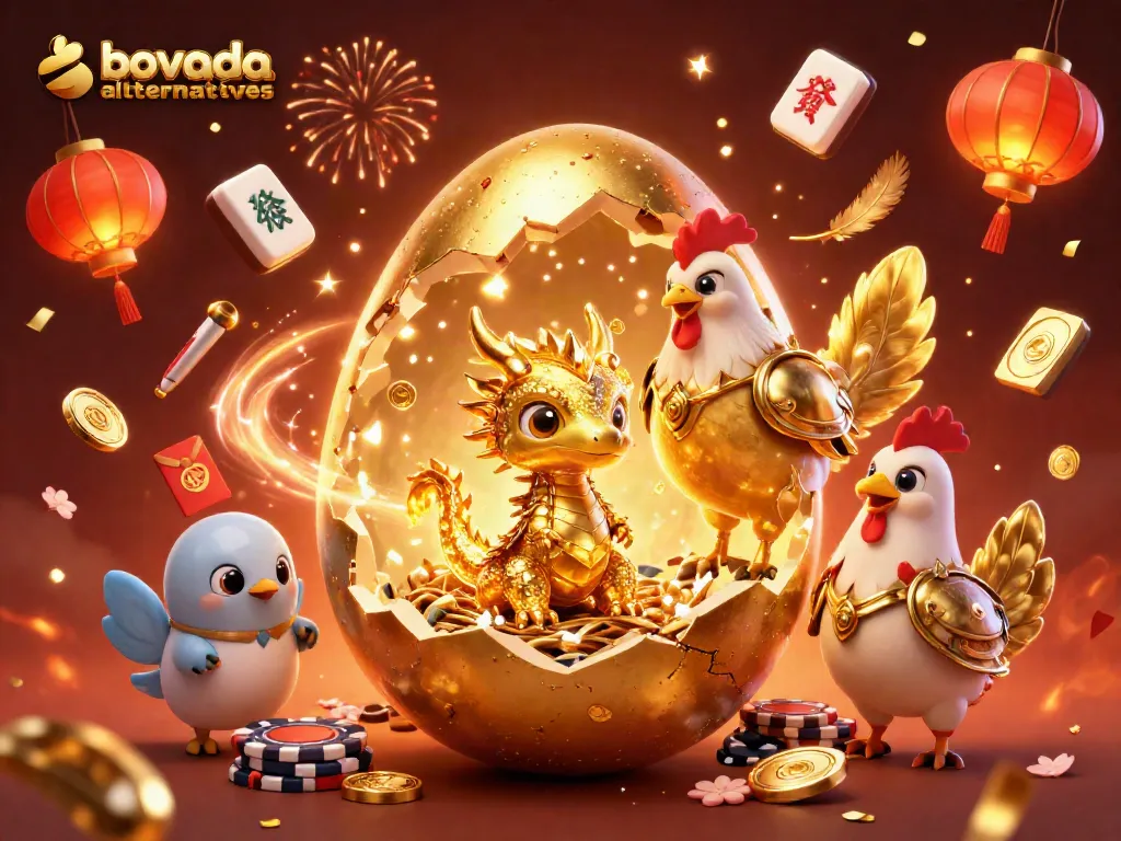 Engage with top Bovada alternatives in vibrant, action-packed casino illustration.