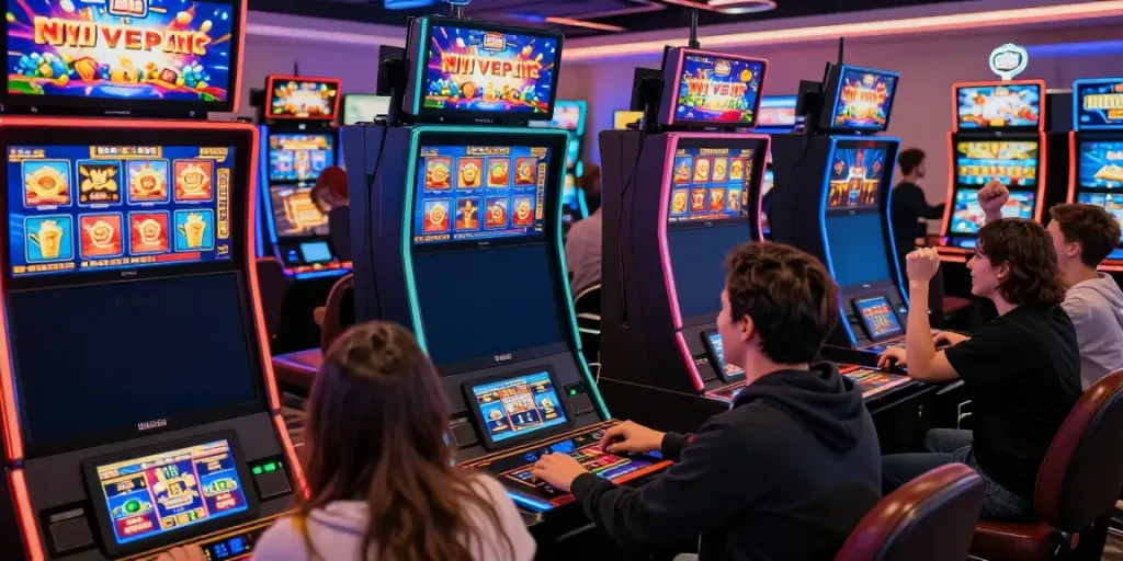 Experience the excitement of online gaming at https://da88z.net/ with diverse players enjoying thrilling slot machines and casino games.